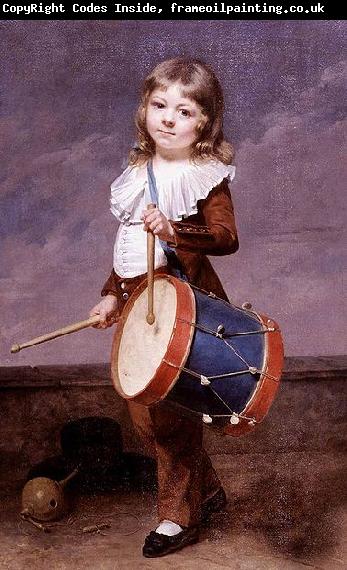 Martin  Drolling Portrait of the Artists Son as a Drummer